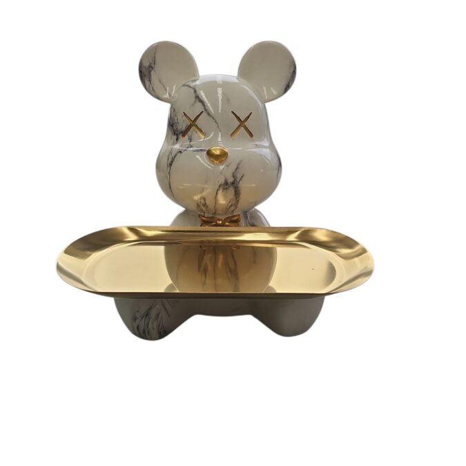 Bear Brick Tray White