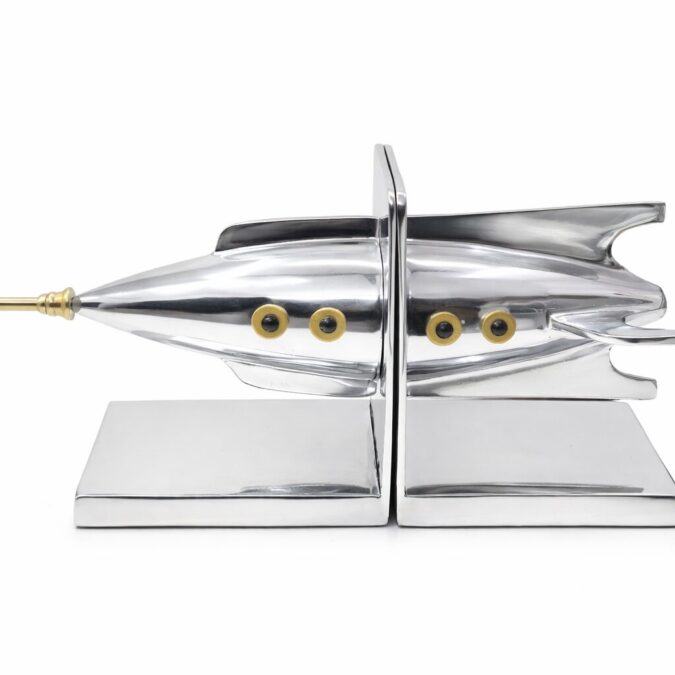 Rocket Ship Bookends