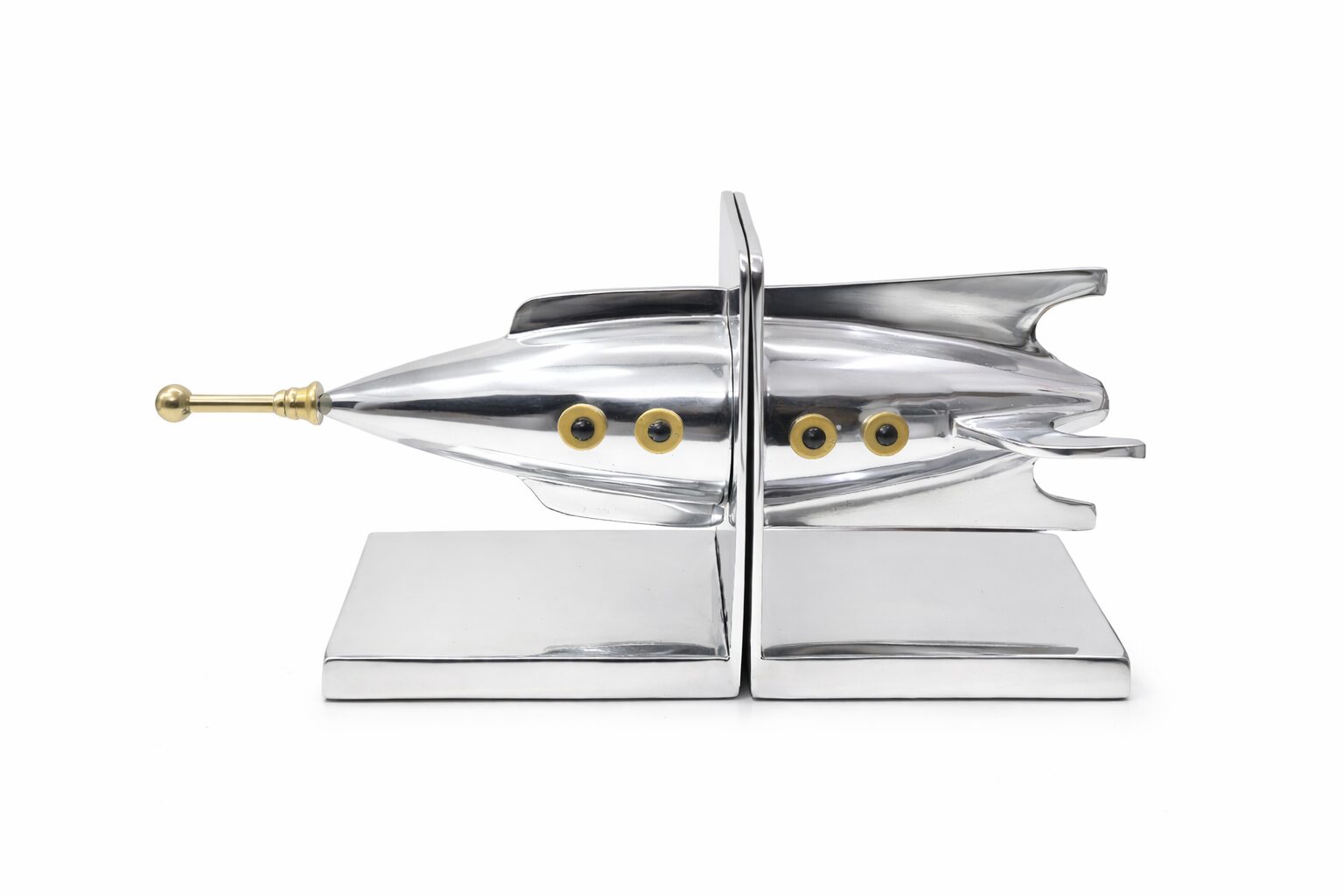 Rocket Ship Bookends
