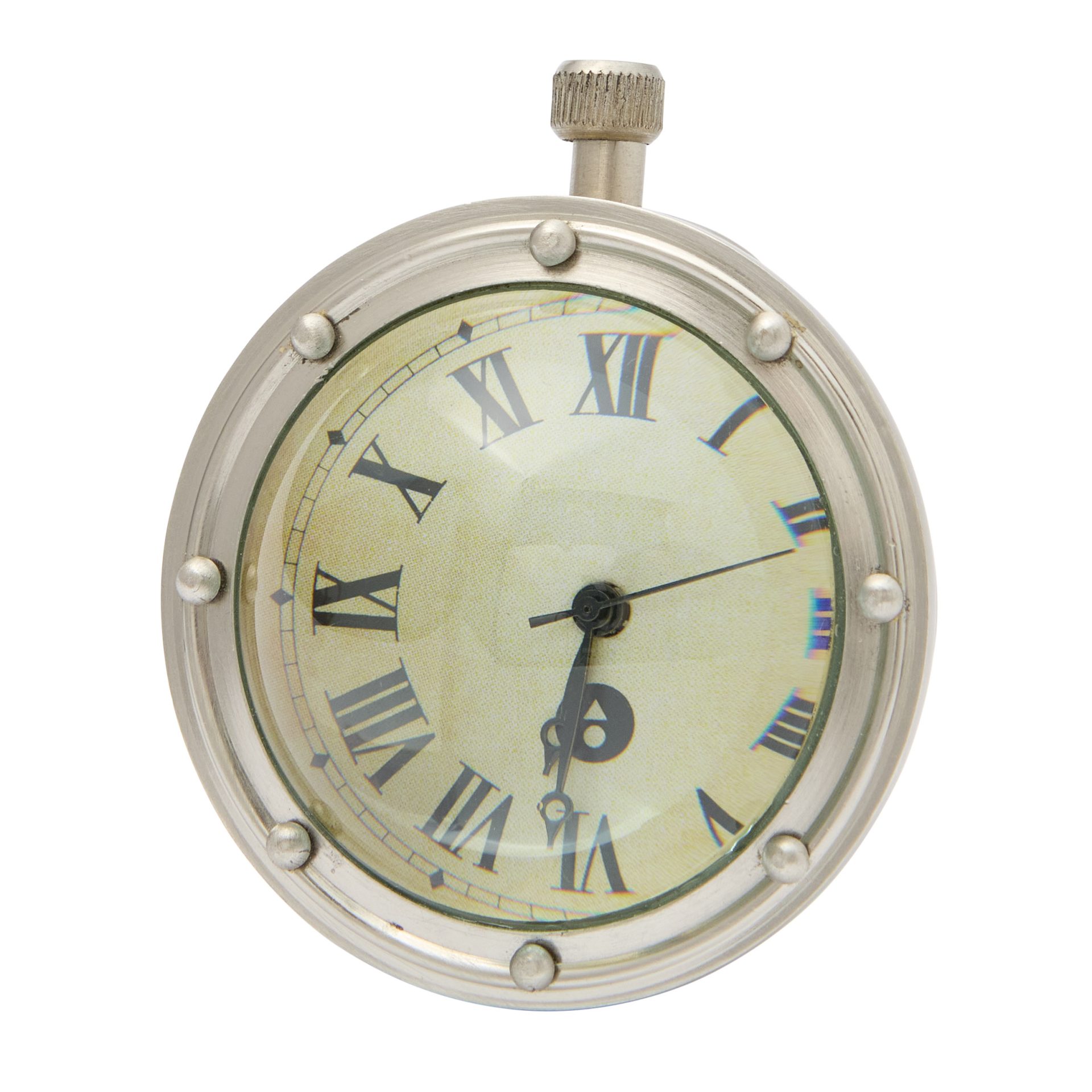 Timekeepers Porthole Clock, Pewter - Image 2